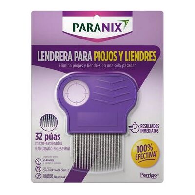 Peine antipiojos Paranix metálico - Cabeza Peine antipiojos Paranix metálico - Cabeza