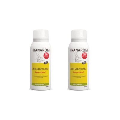 Pranarôm Aromapic Antimosquitos Spray Corporal 2x75ml Pranarôm Aromapic Antimosquitos Spray Corporal 2x75ml