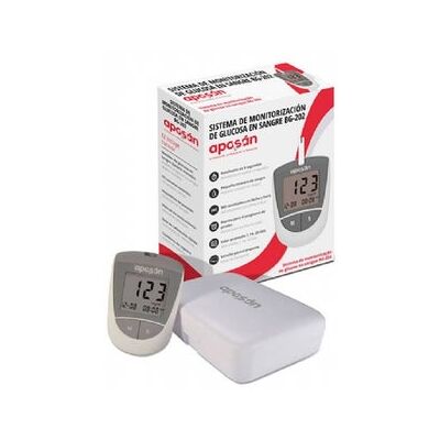Glucometro Aposan - Kit de prueba glucosa Glucometro Aposan - Kit de prueba glucosa