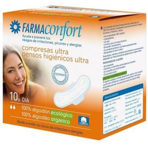 FARMACONFORT Compresas de Día 100% Algodón 10uds FARMACONFORT Compresas de Día 100% Algodón 10uds