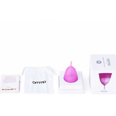 Vaso Menstrual Ammo S - Silicona de grado médico, Seguro y Higiénico Vaso Menstrual Ammo S - Silicona de grado médico, Seguro y Higiénico