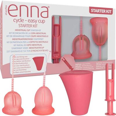 Kit de Inicio de Copa Menstrual Enna - Copa, Lubricante, Esterilizador Kit de Inicio de Copa Menstrual Enna - Copa, Lubricante, Esterilizador