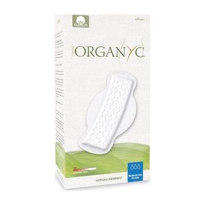 Organyc Algodón Orgánico Noche Toallas - Compresas femeninas Organyc Algodón Orgánico Noche Toallas - Compresas femeninas