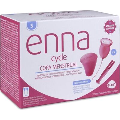 Copa Menstrual Enna Cycle Talla S - 2 Vasos, Applicador y Esterilizador Copa Menstrual Enna Cycle Talla S - 2 Vasos, Applicador y Esterilizador