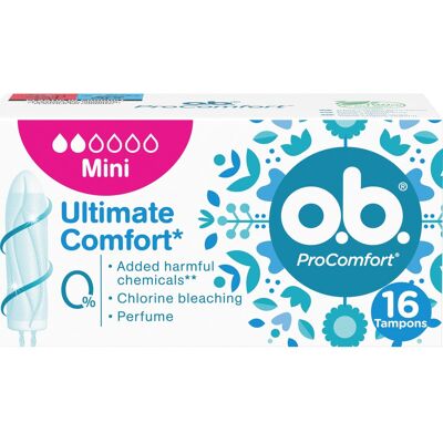 O.B. ProComfort Mini Tampons - Protección Discreta para Flujo Ligero O.B. ProComfort Mini Tampons - Protección Discreta para Flujo Ligero