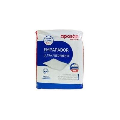 Empapador Ultra Absorbente Aposan 60x40cm - 20 unidades Empapador Ultra Absorbente Aposan 60x40cm - 20 unidades