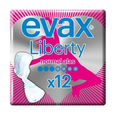 EVAX - Liberty Normal With Wings - 14 Unidades - Toallas higiénicas EVAX - Liberty Normal With Wings - 14 Unidades - Toallas higiénicas