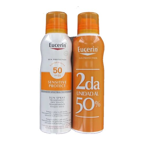 Eucerin ® Sun spray transparente SPF50+ 2x200ml