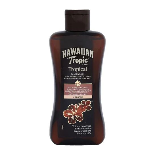 Hawaiian Tropic Tropical Aceite Solar Potenciador del Bronceado SPF0 200ml