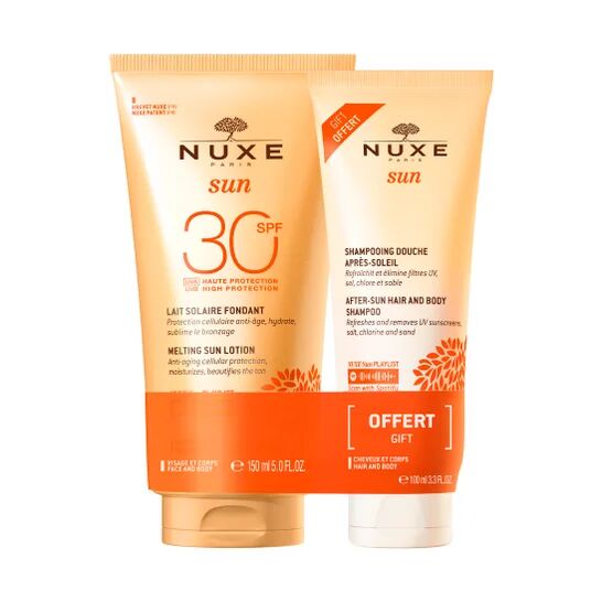 Nuxe Sun Leche Solar Fundente SPF30 150ml + Champú-Gel de Ducha After Sun 100ml