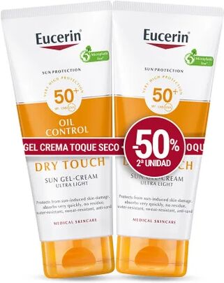 Eucerin Duplo Oil Control Dry Touch Gel-Crema SPF50+ 2x200ml