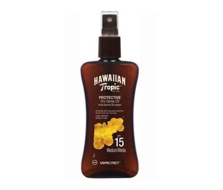 Hawaiian Tropic Protective Dry Oil Spray Acelerador del Bronceado SPF15 200ml