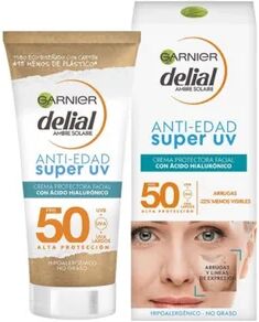 GARNIER Delial Anti-Edad Super UV Crema Protectora Facial SPF50 50ml