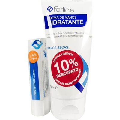Farline Kit Crema Manos 50 ml + Protector Labial Spf15 Farline Kit Crema Manos 50 ml + Protector Labial Spf15