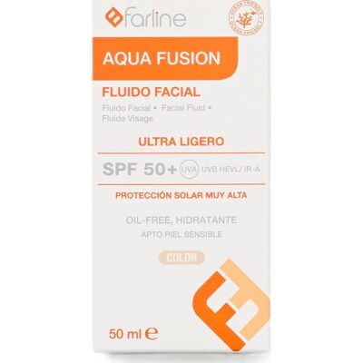 Farline Fluído Facial Aqua Fusion Color Spf50+ 50 ml Farline Fluído Facial Aqua Fusion Color Spf50+ 50 ml