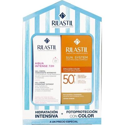 Rilastil Pack Aqua Intense 72h Gel-Crema y Emulsión Solar SPF50+ Rilastil Pack Aqua Intense 72h Gel-Crema y Emulsión Solar SPF50+