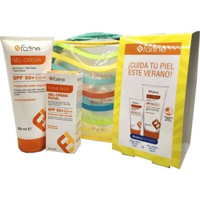 Farline Neceser gel-Crema Spf50+ Facial 50 ml + Corporal 200 ml Farline Neceser gel-Crema Spf50+ Facial 50 ml + Corporal 200 ml