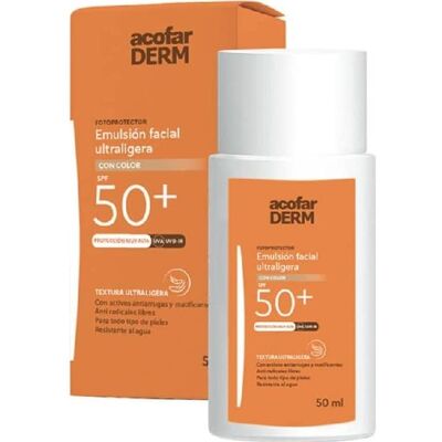 Acofarderm SPF 50+ Emulsión Facial Ultraligera - Protección Solar Acofarderm SPF 50+ Emulsión Facial Ultraligera - Protección Solar