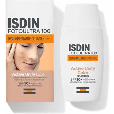 ISDIN Active Unify SPF 50+ Protector Solar Tinteado - Crema Facial ISDIN Active Unify SPF 50+ Protector Solar Tinteado - Crema Facial