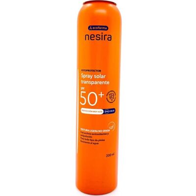 Nesira Protector Solar Spray Transparente SPF 50+ - Spray Solar SPF 50+ Nesira Protector Solar Spray Transparente SPF 50+ - Spray Solar SPF 50+