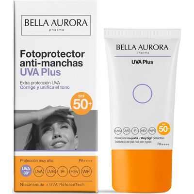 Bella Aurora Uva Plus Protect Fotoprotector Anti-Manchas Spf50+ 50 ml Bella Aurora Uva Plus Protect Fotoprotector Anti-Manchas Spf50+ 50 ml