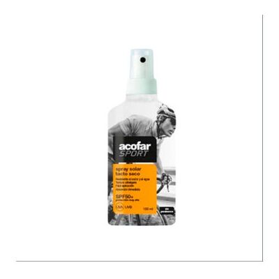 Acofar SPF 50+ Spray Solar Deportivo - Alta protección, resistente al agua Acofar SPF 50+ Spray Solar Deportivo - Alta protección, resistente al agua