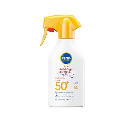 NIVEA - SUN Spray Sensitive FP50 - Sin fragancia - Spray de protección solar NIVEA - SUN Spray Sensitive FP50 - Sin fragancia - Spray de protección solar