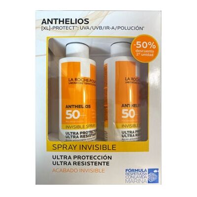 LA ROCHE POSAY La Roche-Posay Anthelios Invisible Spray SPF50+ 2x200ml LA ROCHE POSAY La Roche-Posay Anthelios Invisible Spray SPF50+ 2x200ml