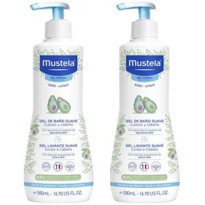 Mustela Gel de Baño Suave Duplo 2x500ml