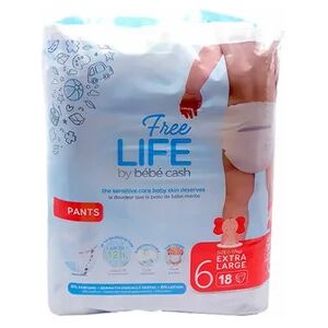 Bebe Cash Bebecash Freelife Pañal +18kg Xl 22uds