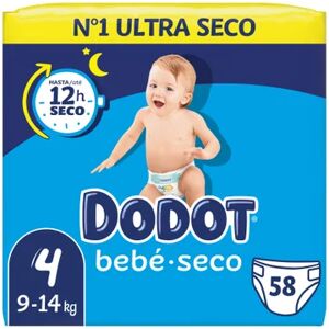 dodot Bebé Seco T4 9-14kgs 58uds