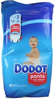 dodot Pañales T3 6-11Kg 54uds