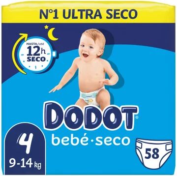 dodot Bebé Seco T4 9-14kgs 58uds