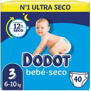 dodot Bebé Seco T-3 6-10Kg 40uds