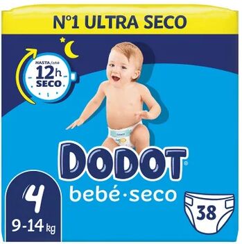 dodot Bebé Seco Talla 4 9-14Kg 38uds