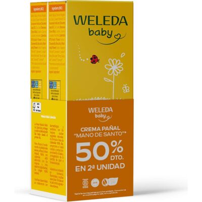 Crema Pañal de Caléndula Weleda - Duplo - 75ml x 2 Crema Pañal de Caléndula Weleda - Duplo - 75ml x 2