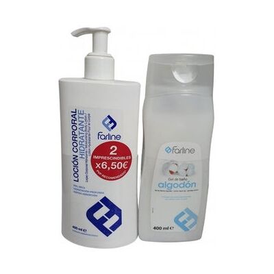 Farline Pack Loción Hidratante + gel Baño Algodón Farline Pack Loción Hidratante + gel Baño Algodón