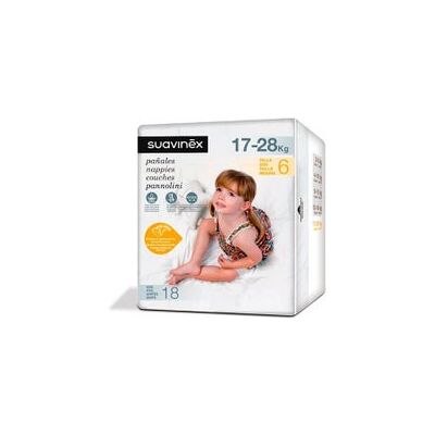 Suavinex Pañales T-6 17-28kg 18 uds Suavinex Pañales T-6 17-28kg 18 uds