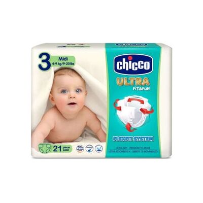 Chicco Ultra Fit&Fun Pañales - 21 piezas Chicco Ultra Fit&Fun Pañales - 21 piezas