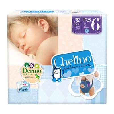 CHELINO Pañal Junior 17-28 Kg T6 27 uds CHELINO Pañal Junior 17-28 Kg T6 27 uds