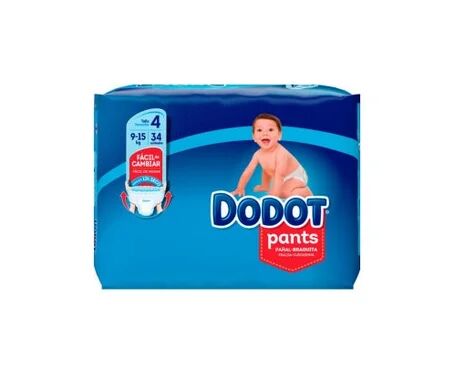 dodot Pañal Infantil Pants Talla 4 9-15Kg 34uds