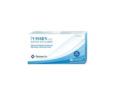 iVision Dry grotas Oculares Unidosis 20x0.5 ml