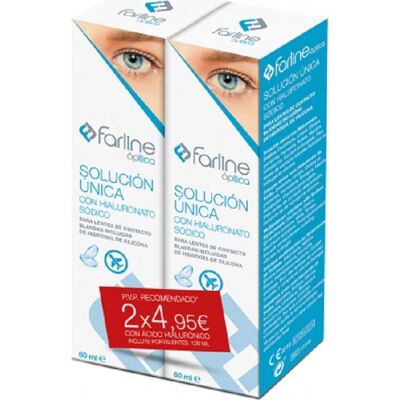 Solución Única Farline - Pack de Viaje 2x60ml Solución Única Farline - Pack de Viaje 2x60ml