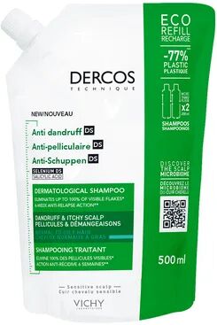 Vichy Dercos Technique Anticaspa DS Champú Cabello Normal Graso Eco-Recarga 500ml