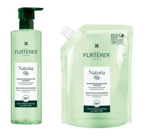 RENE FURTERER René Furterer Naturia Champú Micelar Suave 400ml + Recarga 400ml