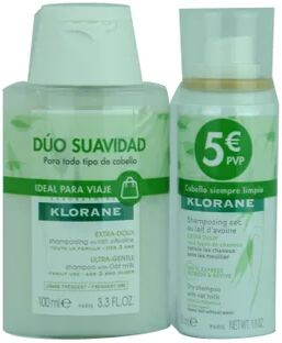 Klorane Kit Viaje Avena Champu 100ml + Champu Seco 50ml