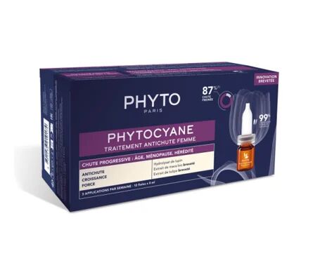 PHYTO cyane Tratamiento Anticaída Mujer Progres 12uds