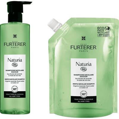 Champú suave micelar Naturia de Rene Furterer 400ml + Repuesto Champú suave micelar Naturia de Rene Furterer 400ml + Repuesto