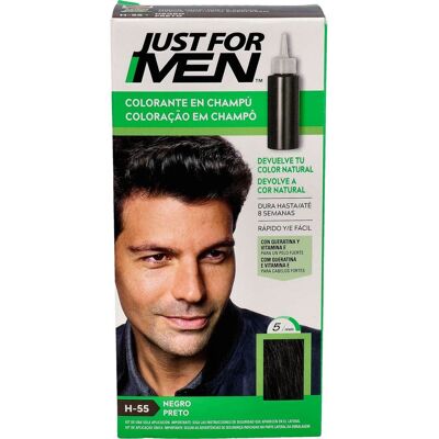 Champú Colorante Negro para Cabello de Just For Men - Tipo de Cabello Champú Colorante Negro para Cabello de Just For Men - Tipo de Cabello