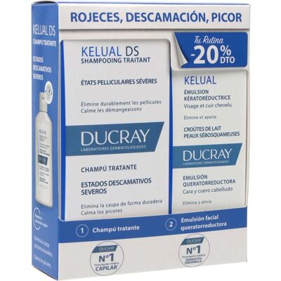 Ducray - Kelual DS Pack - Champú 100ml - Pack Ducray - Kelual DS Pack - Champú 100ml - Pack